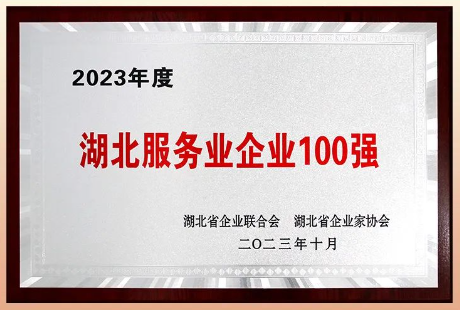 喜報(bào)丨熱烈祝賀騰飛人才榮獲“2023年度湖北服務(wù)業(yè)企業(yè)100強(qiáng)”稱號(hào)